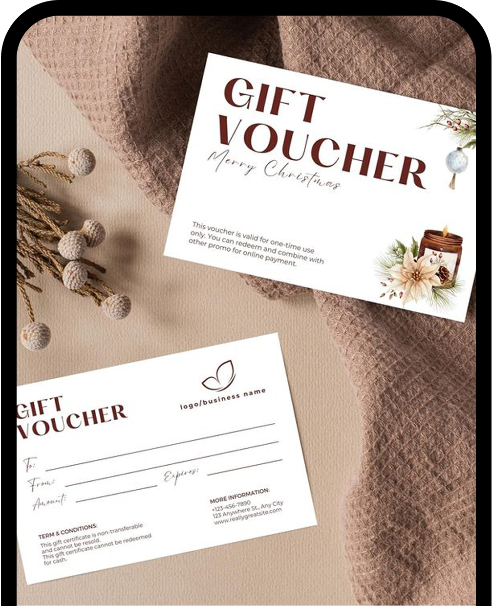 Shopify voucher template