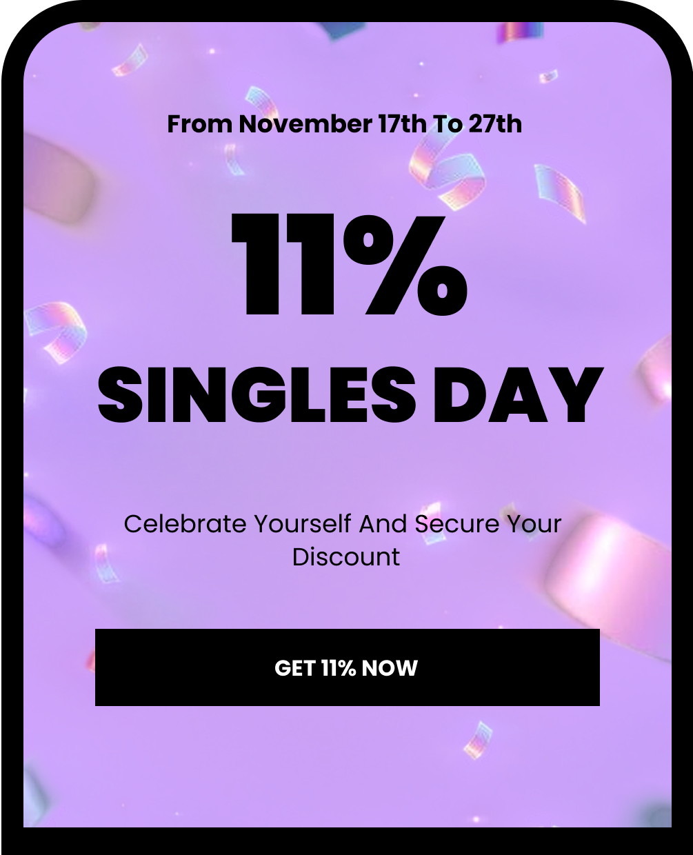 Singles Day campaign