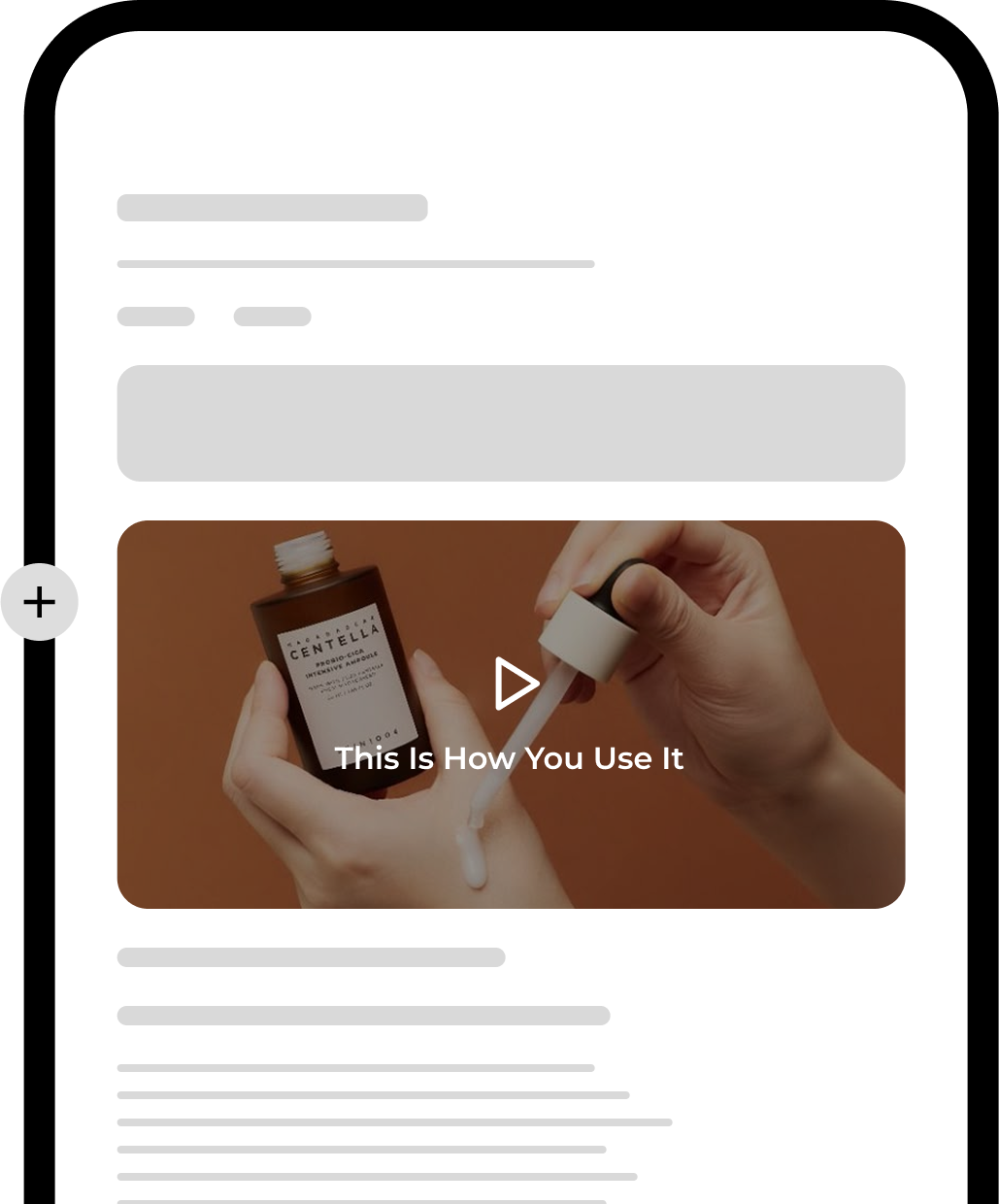 Product pages Video divider