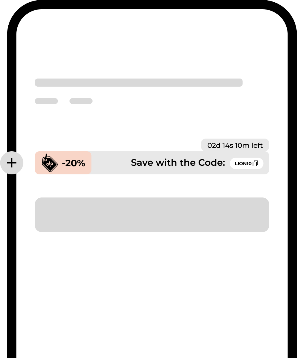 Product pages copyable discount code